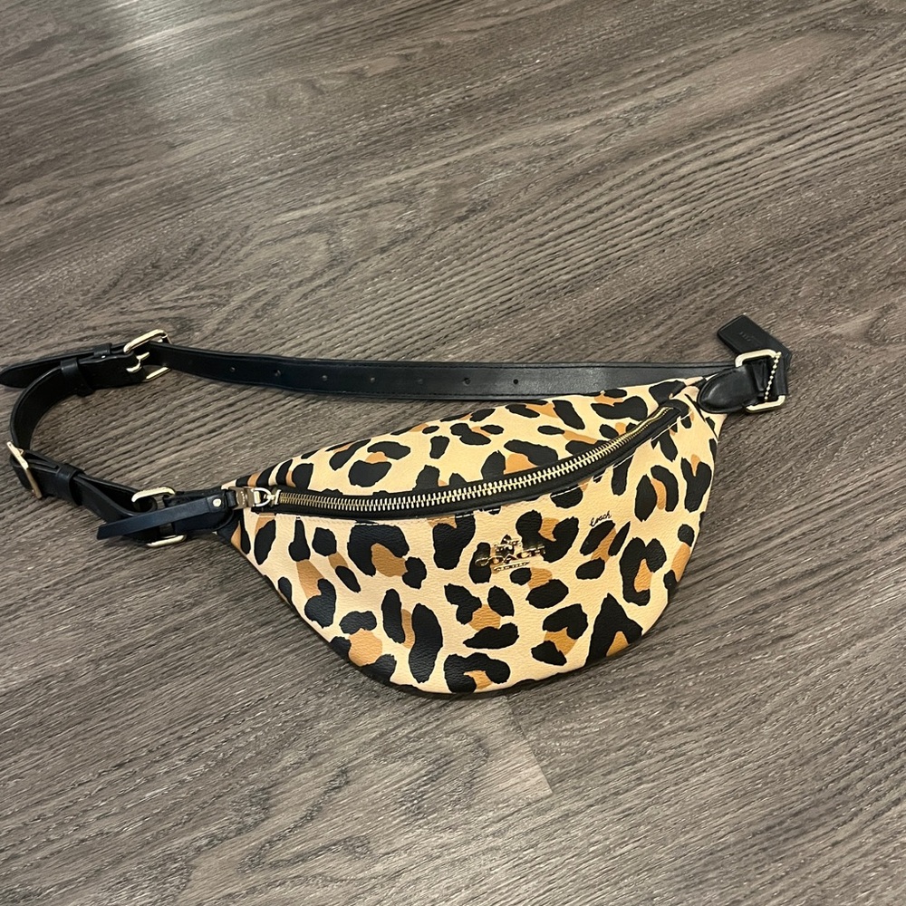 Coach Leopard Print Mini Bag